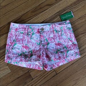 NWT Lilly Pulitzer shorts prep green pink Sz 2